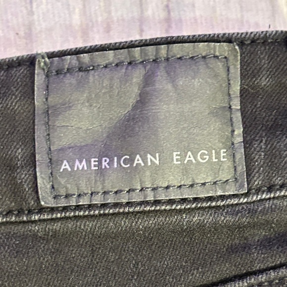 American Eagle Next Level Stretch Black Women's Jeans 16s - Picture 9 of 11